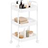 MAGIC SELECT Carrello Portaoggetti Con Ruote, Organizer 3 Ripiani | Soluzione Multiuso Per Bagno, Cucina, Camera E Organizzazione Della Casa