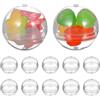 WOONEKY 100 palline trasparenti in plastica a sfera riempitivi multiuso per decorazione fai da te e per feste e mostre