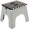 Bestlivings - Sgabello pieghevole in plastica, portata fino a 120 kg (dimensioni: 32,5 x 28 x 26,5 cm), con maniglia per il trasporto