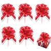 Rakiuty Fiocco di Decorazione Natale,Natale Fiocchi Regalo,Fiocchi Regalo Grandi,Fiocchi Decorativi,Fiocchi Regalo di Nozze,Fiocco Decorazione Farfalla Nastro Regalo per Natale,Feste,5 Pezzi (Rosso)