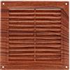 Amig - Griglia quadrata in plastica con zanzariera| Griglie di ventilazione per presa d'aria | Adatto per soffitto cucina e bagno | Dimensioni: 200 x 200 MM | Colore: Sapelli