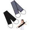 KRVNTH Spazzola Schiena Doccia Esfoliante, Set 2 Pezzi Nero Grigio, Scrubber Corpo Lungo per Pulizia Profonda e Pelle Liscia, Ideale per Massaggio Esfoliante.
