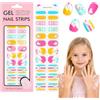EBANKU Kids Adesivi Unghie Gel UV |Unicorno Arcobaleno Adesivo Gel UV | Smalto Adesivo per Unghie per Bambini (Age 6+), Adesivi per unghie in gel, Strisce Gel Unghie, Non Necessaria Lampada UV