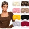 BINYI Fascia per capelli da donna, fascia per capelli, da donna, larga, sottile, elastica, morbida, per yoga, cosmetici, sport e accessori per capelli estivi, 8 pezzi