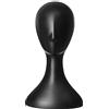 Yokawe Modello di testa di manichino in plastica professionale, espositore per parrucca per donne astratte, supporto manichino per parrucche, capelli, posticci, salone nero