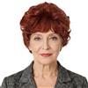 GNIMEGIL Parrucca corta riccia color ramato da donna parrucca | sintetica rossa frangia naturale,leggera e adatta all'uso quotidiano per signore anziane,la chiesa