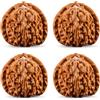 ELKLUG 4 Pezzi Noci per Massaggio Manuale Wenwan, Palline Antistress in Noce Naturale per Agopressione e Riflessologia, Esercizio per le Mani e Sollievo dallo Stress, Diametro 3-4cm