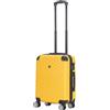 EZZYROL Valigia rigida espandibile a nido d'ape con 8 ruote girevoli staccabili, da cabina a XXL, Giallo, Cabin 20 Inch, Spinner rigido