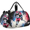 Joitme Borsone da viaggio per ragazzi borsone da viaggio con elefante carino stampa ghiaccio borsone da viaggio per ragazze tote scomparto per scarpe, Cool Hockey Player Art, classico