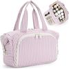 Narwey Beauty Case da Viaggio Donna, Grande Porta Trousse Trucchi Donna | Necessaire da Viaggio ad Ampia Apertura, Trucco Organizer con Scomparti Multipli e Separazione Asciutto/Umido, Regalo