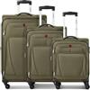 WENGER Beaumont_Parent, Oliva, Set da 3 (S/M/L), Bagaglio morbido