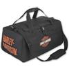 Harley-Davidson Orange Bar & Shield - Borsone da viaggio con logo con zip, nero, 50,8 x 25,4 x 22,9 cm, borsone a mano