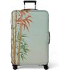 LNXSESN Copri Valigia Piante Rosse Mattoni Coprivaligia Elastica Copri Valigia Media Lavabile Anti-Graffio Luggage Cover con Cerniera Coprivaligia Media Riusabile Per 22-25 Pollici