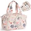 Narwey Beauty Case da Viaggio Donna, Grande Porta Trousse Trucchi Donna | Necessaire da Viaggio ad Ampia Apertura, Trucco Organizer con Scomparti Multipli e Separazione Asciutto/Umido, Regalo