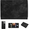 Instant Project Portafoglio Slim Unisex Personalizzabile, Portacarte RFID Magnetico Compatibile Smartphone, Mini Wallet Porta Tessere Compatto con 6 Tasche (Nero, Classic Storm)