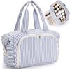 Narwey Beauty Case da Viaggio Donna, Grande Porta Trousse Trucchi Donna | Necessaire da Viaggio ad Ampia Apertura, Trucco Organizer con Scomparti Multipli e Separazione Asciutto/Umido, Regalo