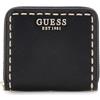 Guess - Famiglia:Nastra Slots per carte di credito. Scomparto principale con tasca porta monete interna con bottone. Scritta logo frontale. Misure 11x9x2 cm. Nero NERO TU BLA
