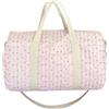 Starnearby Borsa da Viaggio Trapuntata Donna, Borsa per Maternità per la Mamma, Borsone da Viaggio Weekend, Borsa Sportiva Donna con Scomparto Scarpe per Parto Ospedale, Palestra (Fiori rosa)