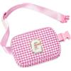 YOOLIFE Marsupio per bambini con lettere, Colore: rosa., G, Contemporaneo | Regalo per bambine da 3, 4, 5, 6, 7, 8, 9, 10 anni, personalizzabile, per adolescenti, bambini, donne, amiche, mamma, nipote