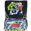 CERDÁ LIFE'S LITTLE MOMENTS Zaino Estensibile Avengers Cerdà | Licenza Ufficiale Marvel | 20-30L | Scuola Bambini Elementari e Medie | Grigio e Nero con Patch PVC e Bande Retroriflettenti