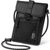 VULKIT Portafoglio da Viaggio Porta Passaporto con Blocco RFID Porta Passaporto Impermeabile Porta Passaporto Borsa Organizer per Documenti da Viaggio con Tracolla Regolabile