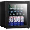 Subcold Cave50-G - Frigorifero per bevande, 44 lattine, 3-15 °C, porta in | porta in vetro, LED e spazio per fino a 44 lattine, intervallo di temperatura 3-15 °C, per bar, ufficio e camera da letto