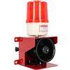 TINMAGI Sirena di Allarme Industriale, Allarme Sonoro e Luminoso 120 dB, Corno di Allarme di Sicurezza IP65, Luce di Avvertimento a LED Industriale per Interno ed Esterno(Spina UE 220 V)