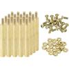 sourcing map M2.5 Maschio Ottone Hex Distanziale Distanziale Viti Dadi, 20 Set Hex Colonna Vite Dado Assortimento Kit M2.5 * 55+3 Filettato Standoff per Raspberry Pi PCB Scheda Madre DIY