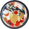 Generic Set di 4 pomelli per armadietti con motivo Carps Lucky Cat, motivo: gatto portafortuna, colore: giapponese