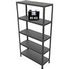 GRIMA SCAFFALE IN METALLO "NERO" ETTORE KIT BULLONI 100 X 40 X H187 CM CON 5 PIANI