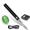 Sathychanpy Kit Saldatore USB Portatile, Set di Saldatore con Temperatura Regolabile 330-450°C a 3 Livelli, Riscaldamento Rapido con Punta in Ceramica per Riparazioni Elettroniche, PCB e Progetti Fai da Te