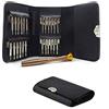 CLABMROEC Mini cacciavite portatile 25 in 1 con custodia in pelle, cacciavite Torx T5 da 0,8 a 1,2 P5, per MacBook Pro, telefoni cellulari, orologi, occhiali, iPad