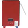 QWMEIYOU Mini scaldabagno istantaneo, 6500 W, 220 V, montaggio a parete, con doccetta e accessori (rosso)