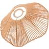 LIGIGWASH Paralume E27 Corda di Carta di Paglia a Cappello | Fatto a Mano, Distribuzione Uniforme della Luce, per Ingresso e Camera da Letto, Colore Kaki