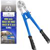MONTERAL Tagliabulloni 350 mm per Barre e Fili in Acciaio con Max Ø 5 mm Max 30 HRC | Troncabulloni Realizzato in Acciaio Legato al Cromo Molibdeno - MONTERAL