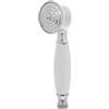 POPETPOP Soffione doccia retrò argento per doccia da giardino | Attacco universale G1/2, montaggio senza attrezzi, facile da pulire, ideale per docce solari, design classico