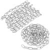 CHUENHEI Catena in Acciaio Inossidabile 304 da 4 mm, 2 Pezzi da 2 m, Portata 200 kg | CHUENHEI, Maglie Saldate Rotonde, Colore Argento, Antiruggine, per Poltrona Sospesa, Altalena, Ancoraggio e Giardino