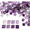 Silkwish 1 kg di pietre per mosaico per il fai da te, 1 x 1 cm, pietre | Pietre per mosaico in vetro, circa 1100 mini mattonelle per mosaico, per progetti artistici fai da te