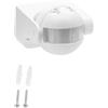 Buhdjfnke AC 110V-240V PIR Interruttore Sensore di Movimento A Infrarossi 180 Gradi Rilevamento Movimento Tempo di Ritardo Regolabile Impermeabile Bianco