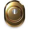 Briconess.com Defender per porte blindate con corpo in acciaio bronzato Cipierre 325C - 22x8xH22 mm
