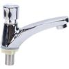 Acouto Rubinetto per Lavabo con Chiusura Automatica, Miscelatore Bagno Pubblico Cromato, Risparmio d'Acqua, Tempo di Ritardo Regolabile