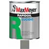 MAXMEYER Rapidoil, Smalto Lucido Universale per Ferro e Legno, Resistente agli Agenti Atmosferici, Buon Potere Coprente, Multisupporto, 13-16 mq/l (Grigio Traffico RAL 7042, 0,375 Litri)