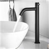 XDSMB Rubinetto Alto Bagno Acqua Fredda a Foro Singolo Miscelatore Lavabo Bagno in Acciaio Inossidabile,nero