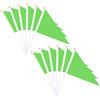 M METERXITY 12-Pack Bandierine Monocolore Vuote Portatili, 5x8 Pollici Bandierine Mini In Poliestere Per Sublimazione Su Bastone Di Plastica Per Decorazioni Feste/DIY Graffiti/Giardino [Verde]