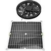 TIKATARER Kit Ventola per Pannello Solare da 100 W, Ventola di Scarico Ad Energia Solare 12V a Tenuta Stagna con Rete di Protezione Metallo, per Pollaio, Serra, Capannone, Casa per
