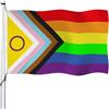 Aoihrraan Arcobaleno Bandiera 60x100cm Doppio Lato Gay Pride Amore Uguale Lgbtq Bandiere Strisce Banner Per Feste All'Aperto Giardino Casa Porch Party Decorazione Bandiere Con 2 Robusti Grommets