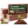 ZLXFT Mattoni di Cocco Organici,4pcs Confezione da Mattoncini di Cocco per Piante,Coco Coir Mattone,Substrato in Fibra di Cocco ad Alta Espansione,Piantare Terreno di Cocco,Nocciolo di Cocco per Giardino