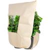OVIANOR Tessuto Non Tessuto per Piante con Finestra Trasparente, 120×180 cm, 1 PCS | Antistrappo, Riutilizzabile, 70g/m² Protezione Invernale per Piante con Cerniera e Coulisse per Palme e Olivo