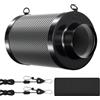 Ollewiellan Filtro ai carboni attivi da 100 mm con carbone attivo RC412 | Fino a 450 m³/h, letto in carbone da 38 mm, prefiltro lavabile, controllo degli odori per tenda Growbox