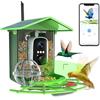 Generico 3W Solar Bird Feeders for Outdoors Hanging with App, 5200mAh Battery, 1.8L Capacity - Birdfeeder with Camera 2K QHD, AI Species Recognition, Motion Detector - Squirrel Proof Smart Bird Feeder Camera